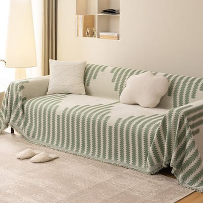 Eenvoudige Chenille Bankhoes in Scandinavische Stijl Volledige Hoes Vierseizoenen Universele Bankhanddoek Anti-kattenkrab Bankhoes Bankkussen 180*130cm