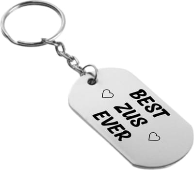 Akyol - Beste zus ever Sleutelhanger - Zus - Zusje - Liefde - Leuk kado voor je zus om te geven - 2,5 x 2,5 CM