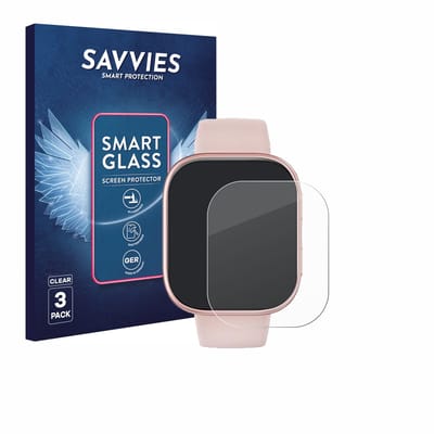 3 Stuks Savvies Screenprotector - geschikt voor Doomixs Smartwatch T7 1.83" - beschermfolie glas transparant