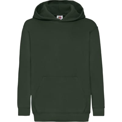 Fruit of the Loom Kinder/Kids Classic 260 Hoodie (Fles groen)