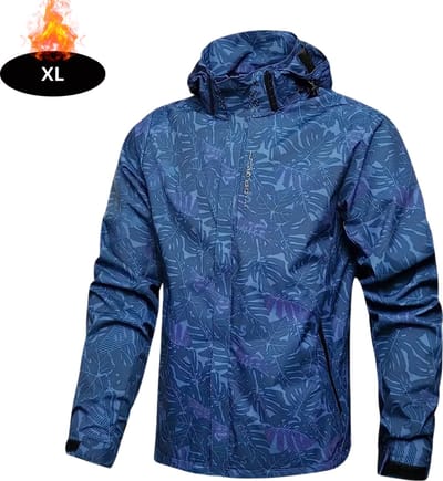Livano Windjas Heren - Parka - Lente & Herfst - Jas - Volwassen - Windjack - Windbreaker - Outdoor - Blauw - XL