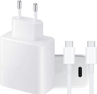 45W USB C Stekker met USB C naar USB C Oplader - Voor A54, A25, A23, A05s - Snel Lader - Kabel USB C