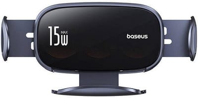 Baseus LightChaser car holder with induction charger (black)