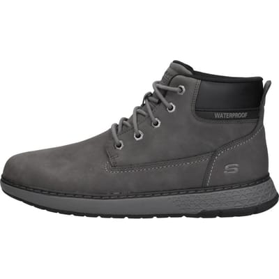 Skechers Relaxed Fit: Garlan - Deno Veterschoenen Hoog - Donkergrijs - Maat 39.5