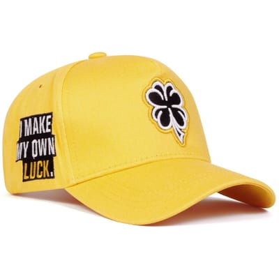 Unisex klaver borduurwerk baseball net caps lente en zomer buiten verstelbaar casual hoeden zonbescherming hoed geel