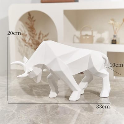 Ornement Vache Mascotte Moderne Minimaliste Meuble TV Décoration de Bureau Artisanat Résine Durable Durable Utile Utile Sûr