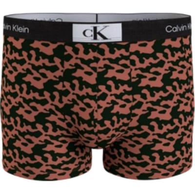 Calvin Klein Letterprint Minimalistische Boxer Briefs Heren Ondergoed Boomkikker 000NB3403AO79 S brown