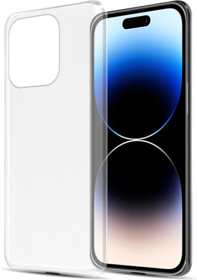Cadorabo Hoesje geschikt voor Apple iPhone 14 PRO in VOLLEDIG TRANSPARANT - Beschermhoes gemaakt van flexibel TPU Silicone Case Cover