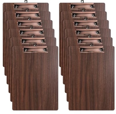 Houten Klembord A4 - Set van 12 Stuks met Metalen Klem