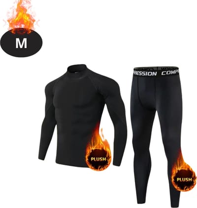 Bovista Thermokleding Heren - Thermobroek - Thermoset - Thermolegging - Winter - Thermoshirt - Zwart - M