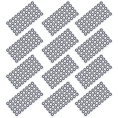 12 Feuilles Marqueur de Scan 3D Réfléchissant ID 6mm Diamètre Extérieur 10mm Point de Suivi 3D pour Rétro-Ingénierie white
