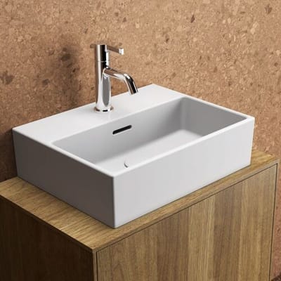 Ideal Standard wash hand basin 45 cm, 1 tap hole, w. overflow T391701
