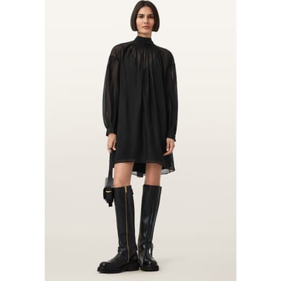 AllSaints Pearla Dress Black Taglia: 4 | Maxi abiti Outlet | Donna | Nero