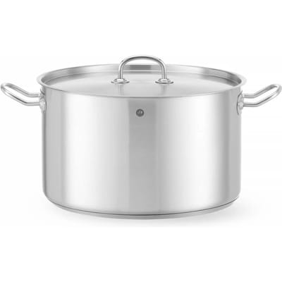 HENDI Kookpan middel – 15L – inductiegeschikt – koelblijvende handgrepen – met deksel