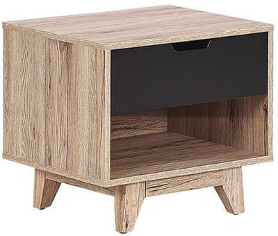 SPENCER - Nachtkastje - Lichte houtkleur - MDF
