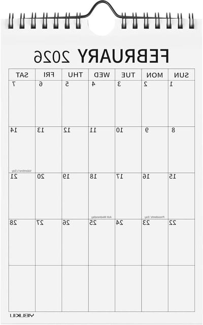 Wandkalender 2025-2027 - Mini Kalender - Langetermijnplanning - Compact Notitieblok - 6x9 Inch