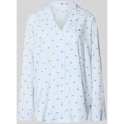 Pyjamabovendeel met logoprint van viscose
