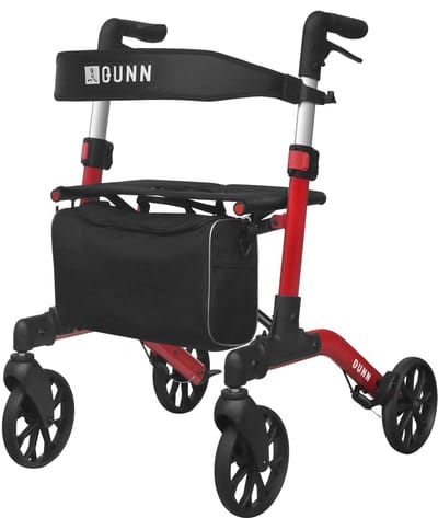 Qunn rollator: stijlvol, lichtgewicht en dubbel opvouwbaar - Zeer veilig & Stabiel