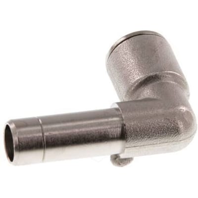 10mm x 10mm 90 graden L-verbinding Messing Insteekfitting Plug NBR