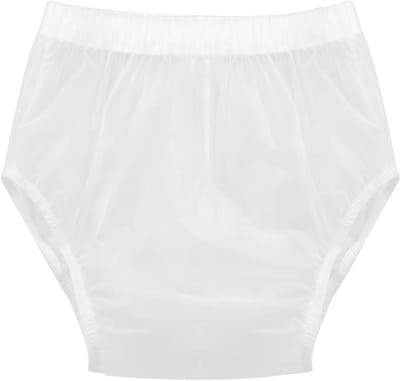 Incontinentie Onderbroek - Luierbroekje Overbroekje - Lekvrije Bescherming - Waterdicht TPU Materiaal - XS 40-60 cm - Mat Wit