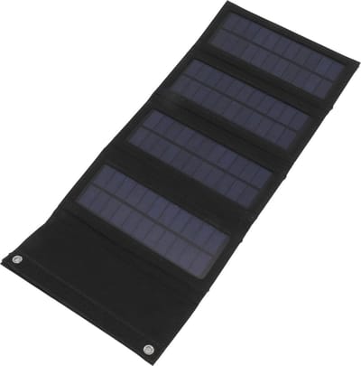 40W opvouwbaar zonnepaneel voor outdoor activiteiten - zwart .