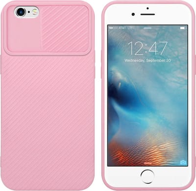 Cadorabo Hoesje geschikt voor Apple iPhone 6 / 6S in Bonbon Roze - Beschermhoes van flexibel TPU-silicone Case Cover en met camerabescherming