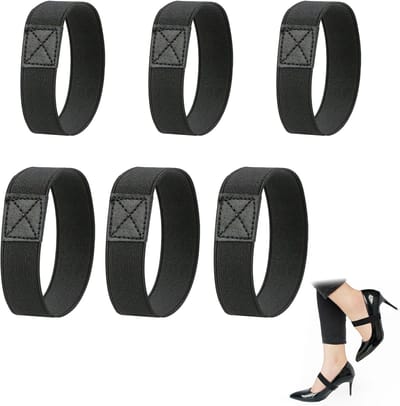 Fixeerband Set - Elastische Band - Organisatie Klussen - 4-Laags Waterdicht Scheurbestendig - 6 Stuks 2.5cm x 1m - Zwart