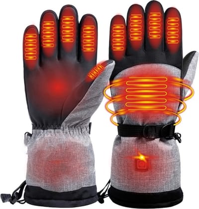Winterhandschoenen met 3M Katoen Verwarming - Elektrische Thermische Handwarmers - Waterdichte Handschoenen voor Snowboarden, Fietsen en Skiën - Ideaal voor Outdoor Activiteiten, Handwarmers voor Koude Dagen