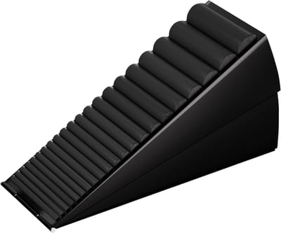 Deurstopper van roestvrij staal - Robuuste deurstopper - Metalen deurstopper - Verstelbare veerdeurstopper - Voor deuronderkant - Veer met antisliprubber - Voor deurspeling van 0,2"-3" Deurstopper - Past op elke robuuste deur - Zwart