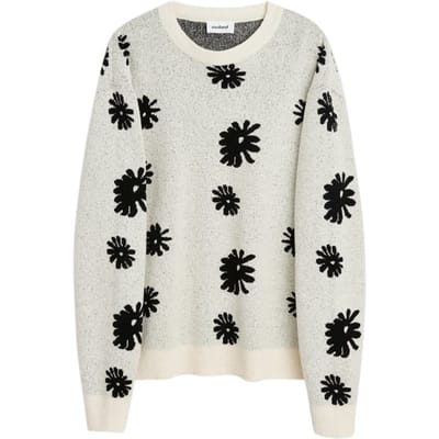 Soulland Sunny Crewneck Sweater Off White Multi Maat: XS/S | Gebreide Truien Outlet | Unisex | Wit