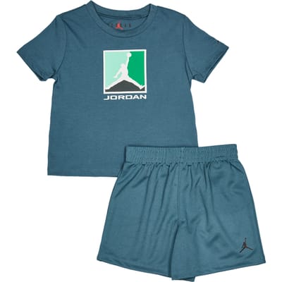 Jordan Brooklyn Gfx Block Trainingspakken Baby - Groen - Maat 74 - 80 CM - Poly Jersey
