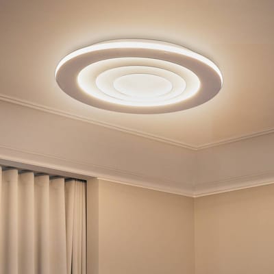OSRAM ORBIS SPIRAL ROUND LED plafondlamp 685mm, wit, 63W, 5000lm, lichtkleur warmwit, effectieve indirecte lichtverdeling, long life, LED module, rond, IP20, 3000K.