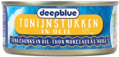 Tonijn in olie 185 gram (Deepblue)