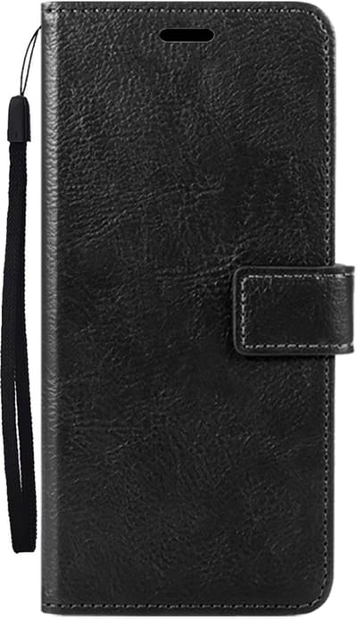 Hoes - Met Pasjeshouder - Geschikt voor Samsung Galaxy A37 - Luxe Bookcase Portemonee - Flip Case - Kunstleer Book Case - Flipcase - Book Cover - Walletcase - PortemonneeHoes - Zwart