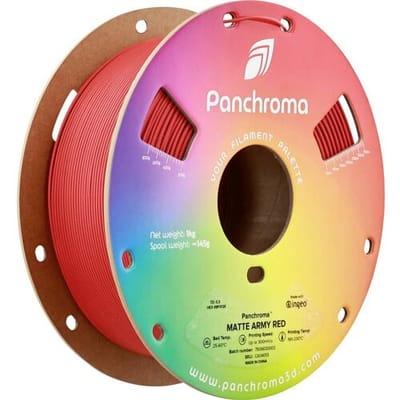 Polymaker CA04013 Panchroma™ Matte Filament PLA kunststof Mat, Gering kunststofgehalte 1.75 mm 1000 g Army Red, Rood 1 stuk(s)