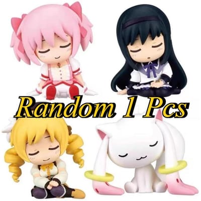 Anime Puella Magi Madoka Magica Tomoe Mami Kaname Madoka Akemi Homura Blind Box Speelgoed Schouder aan Schouder Actiefiguur Kind Perfecte Cadeaus yellow