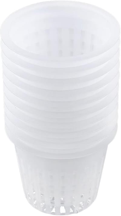 Hydroponische Plantennetten voor Potten, Set van 10 Plastic Mandjes voor Tuinplanten en Groei Cups