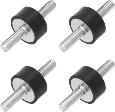 Rubber Vibration Dampers 4 Stuks - VV20 x 10 M6 x 18, Geluidsdempers voor Luchtcompressoren, Trillingsdempers en Rubber Silentblock Houders