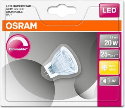 OSRAM 4058075264038 LED-lamp Energielabel A+ (A++ - E) GU4 Reflector 4 W Warmwit (Ø x l) 35.0 mm x 38.0 mm 1 stuk(s)