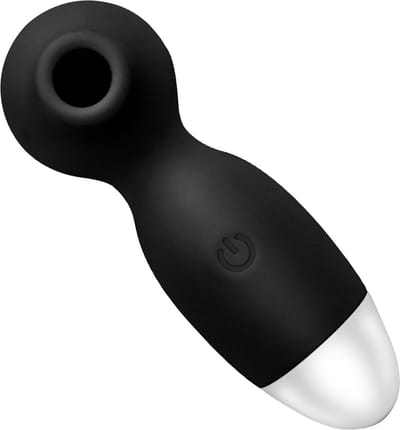 Cupitoys® Luchtdruk vibrator klein - 12,2cm - Zwart - 7 standen - Vibrators voor vrouwen en mannen - Sex toys voor vrouwen en mannen