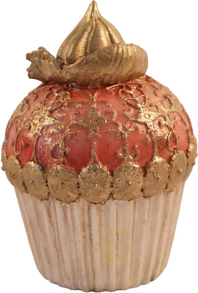 Clayre & Eef Decoratie Cupcake Wit Kunststof