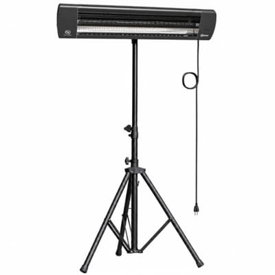 HOMCOM Infrarood Terrasverwarmer 2000W – Carbon Staande Heater – 8 Warmtestanden – Afstandsbediening – Timer en Omvalbeveiliging