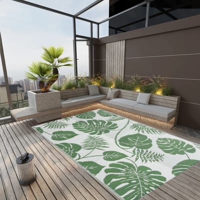 vidaXL - Buitenkleed - ARAKIL - 190x290 - cm - polypropeen - groen