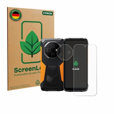 2 Stuks Screenprotector voor Blackview Fort 1 (Voor+Camera) - Hoogwaardige Beschermfolie transparant