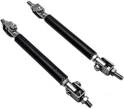 Verstelbare Ondersteuningsstang voor Auto Bumper Splitter, Universele Strut Steun, Bumper Verstevigingsbalk, Zwart, Duurzaam en Betrouwbaar