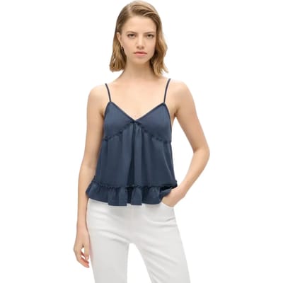 Superdry - Gelaagd jersey camitopje - Dames - Vesten