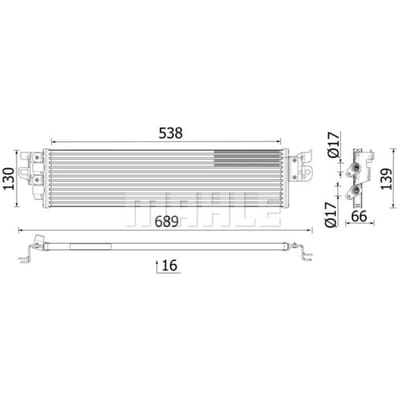 Olie radiator MAHLE CLC 328 000P