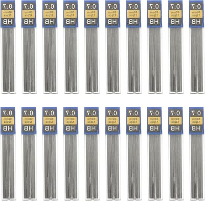 40 Stuks 0,7 mm Mechanische Potloodlijn - Breukbestendige Loodvullingen voor Schrijven en Tekenen in Zwart
