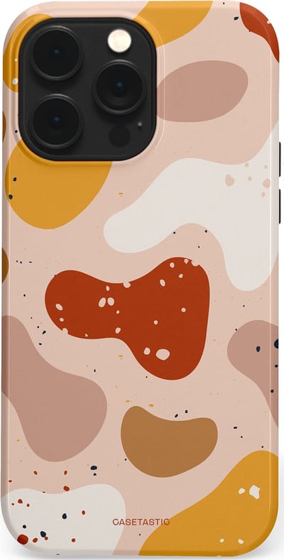 Casetastic Hoesje Geschikt voor Apple iPhone 14 Pro Max Magsafe - Stijlvolle Beschermende Duo-layer Case - Terrazzoque