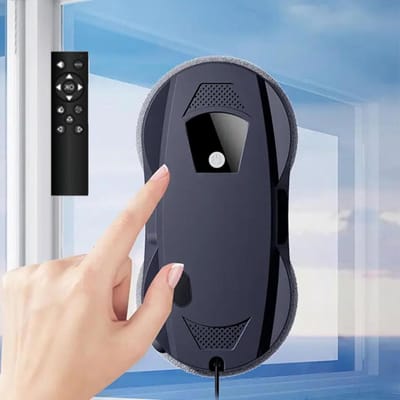 Ramenreinigingsrobot - Glazenwasser robot - Automatisch ramen wassen - Ultradunne behuizing - 75 mm dik - Wit